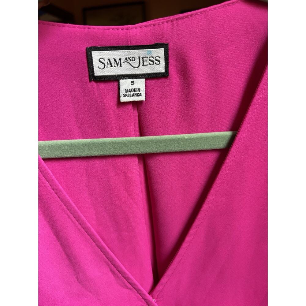 Sam and Jess Women's Smocked Sheer Flutter Blouse New with tags